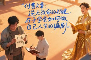 付费文章：逆天改命的关键，在于学会如何做自己人生的编剧-稀缺资源库