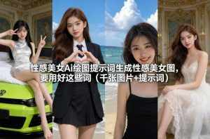 性感美女Ai绘图提示词生成性感美女图，要用好这些词（千张图片+提示词）-稀缺资源库