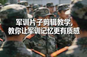 军训片子剪辑教学，教你让军训记忆更有质感-稀缺资源库