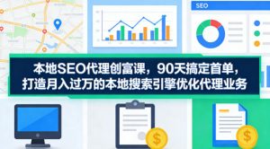 本地SEO代理创富课,90天搞定首单,助您打造月入过W的本地搜索引擎优化代理业务-稀缺资源库
