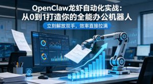 OpenClaw龙虾自动化实战:从0到1打造你的全能办公机器人,立刻解放双手,效率直接拉满-稀缺资源库