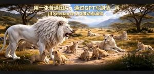 用一张普通图片，通过GPT写剧情，再用Seedance 2.0做动态演绎，居然能生成迪士尼风格搞笑动画-稀缺资源库