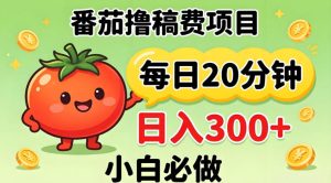 番茄撸稿费，每天20分钟，日入300+！0门槛躺賺，小白直接抄作业【揭秘】-稀缺资源库
