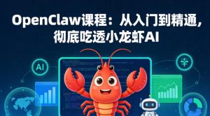 OpenClaw课程:从入门到精通,彻底吃透小龙虾AI-稀缺资源库
