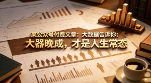 某公众号付费文章：大数据告诉你：大器晚成，才是人生常态-稀缺资源库