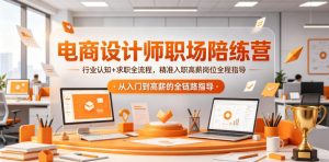 电商设计师职场陪练营,行业认知+求职全流程,精准入职高薪岗位全程指导-稀缺资源库