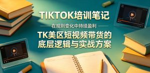 视界跨境TIKTOK4月17培训笔记,在规则变化中持续盈利,TK美区短视频带货的底层逻辑与实战方案【文档】-稀缺资源库