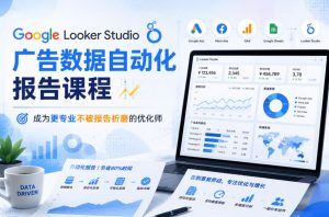 Google Looker Studio广告数据自动化报告课程,成为更专业不被报告折磨的优化师-稀缺资源库
