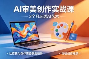 AI审美创作实战课，3个月玩透AI艺术，让你的AI创作思路脱胎换骨，突破创作瓶颈（更新0617）-稀缺资源库