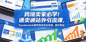 跨境卖家必学!速卖通站外引流课,Facebook从建号到投流全实操,提升转化-稀缺资源库