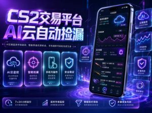 CS2交易平台AI云自动捡漏，多年稳定运行，无需手机，支持任何形式验证，日入300+【揭秘】-稀缺资源库