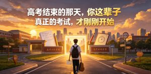 付费文章:高考结束的那天,你这辈子真正的考试,才刚刚开始-稀缺资源库