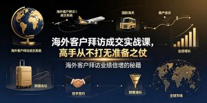 海外客户拜访成交实战课，高手从不打无准备之仗，海外客户拜访业绩倍增的秘籍-稀缺资源库
