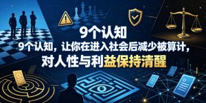 付费文章：9个认知，让你在进入社会后减少被算计，对人性与利益保持清醒-稀缺资源库