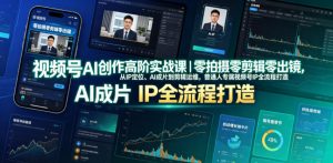 视频号AI创作高阶实战课｜零拍摄零剪辑零出镜，从IP定位、AI成片到剪辑运维，普通人专属视频号IP全流程打造-稀缺资源库