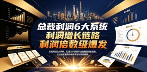 总裁利润6大系统，打通从开源到节流的利润增长链路，让企业在复杂市场中实现利润倍数级爆发-稀缺资源库