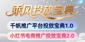 小红书千帆推广平台投放宝典，小红书电商推广投放宝典2.0-稀缺资源库