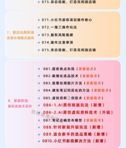 小红书虚拟项目特训班9.0,AI原创PPT技术全跑通,单品单店月纯利润几个W-稀缺资源库