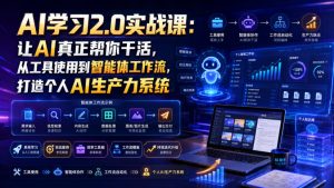 AI学习2.0实战课:让AI真正帮你干活,从工具使用到智能体工作流,打造个人AI生产力系统-稀缺资源库