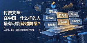 付费文章:在中国,什么样的人最有可能跨越阶层?-稀缺资源库