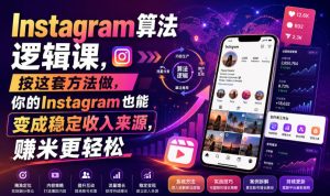 Instagram算法逻辑课，按这套方法做，你的Instagram也能变成稳定收入来源，賺米更轻松【原创双语字幕】-稀缺资源库