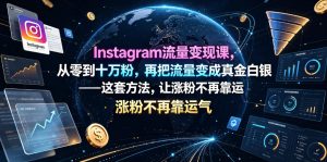 Instagram流量变现课，从零到十万粉，再把流量变成真金白银——这套方法，让涨粉不再靠运气【原创双语字幕】-稀缺资源库