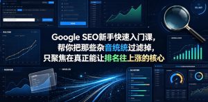 Google SEO新手快速入门课，帮你把那些杂音统统过滤掉，只聚焦在真正能让排名往上涨的核心动作【原创双语字幕】-稀缺资源库