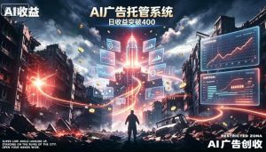 AI智能广告,全自动化运行,单日可达400+,小白新手0基础上手【揭秘】-稀缺资源库