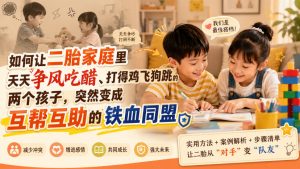 付费文章:如何让二胎家庭里天天争风吃醋、打得鸡飞狗跳的两个孩子,突然变成互帮互助的铁血同盟?-稀缺资源库