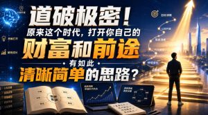 公众号灏泽异谈付费文:道破极密!原来这个时代,打开你自己的财富和前途,有如此清晰简单的思路?!-稀缺资源库