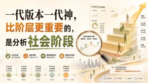 付费文章：一代版本一代神，比阶层更重要的，是分析社会阶段-稀缺资源库
