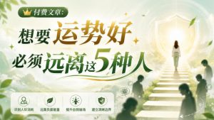 付费文章:想要运势好,必须远离这5种人-稀缺资源库