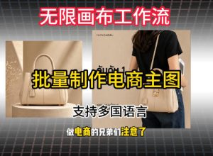 无限画布工作流搭建教程,一键电商主图批量制作,批量下载,支持多国语言-稀缺资源库