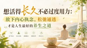 付费文章:想活得长久不必过度用力:放下内心执念,松弛通透才是人生最好的养生之道-稀缺资源库