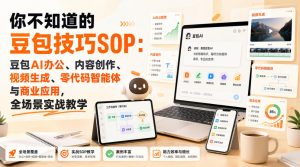 你不知道的豆包技巧SOP:豆包AI办公、内容创作、视频生成、零代码智能体与商业应用,全场景实战教学-稀缺资源库