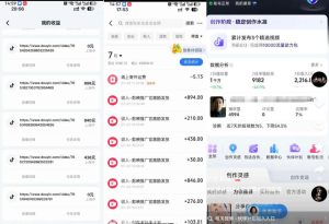 外面卖299的爆款二创配音情感语录教学，一个作品20分钟左右，伙伴计划+剪映拉新+收徒等多种收益-稀缺资源库
