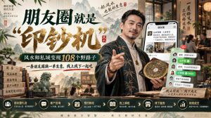 朋友圈就是“印钞机”，风水师私域变现108个野路子，一条朋友圈换一单生意，线上线下一起吃【文档】-稀缺资源库