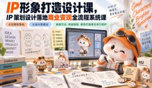 IP形象打造设计课,IP策划设计落地商业变现全流程系统课-稀缺资源库