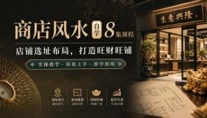 商店风水自学8集课程|店铺选址布局,打造旺财旺铺实操教学-稀缺资源库