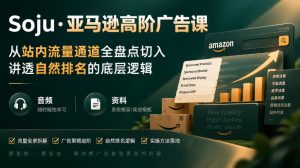 亚马逊高阶广告课,从站内流量通道全盘点切入,讲透自然排名的底层逻辑(直播+音频+资料)-稀缺资源库