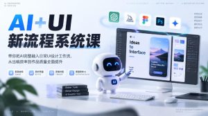 【无水印】AI+UI新流程系统课,带你把AI完整融入日常UI设计工作流,从出稿效率到作品质量全面提升(2026第4期)-稀缺资源库