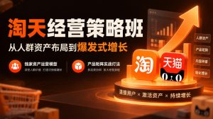 淘天经营策略班,从人群资产布局到爆发式增长,独家资产运营模型,产品矩阵实战打法-稀缺资源库