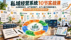 私域经营系统10节实战课，从战略到执行，从产品到客户，从个人能力到组织能力，助你构建经营系统的整套闭环-稀缺资源库
