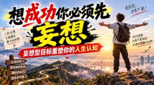 付费文章:想成功你必须先妄想,妄想型目标重塑你的人生认知-稀缺资源库