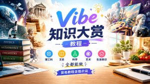 Vibe知识大赏教程,理工科、文史、科学、艺术、生活常识全都能做,简易教程含提示词-稀缺资源库